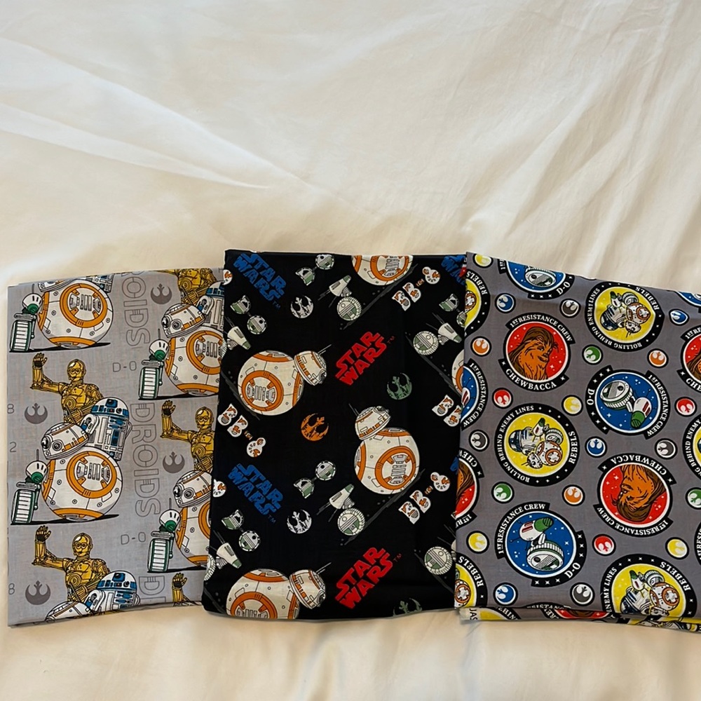 Star Wars droids cotton fabric bundle